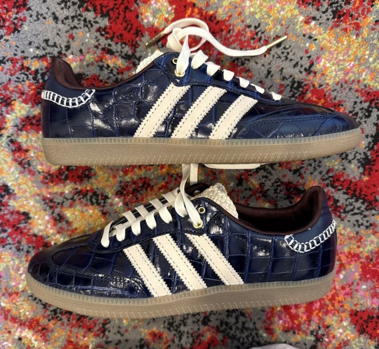 Adidas Wales Bonner Samba Navy Croc