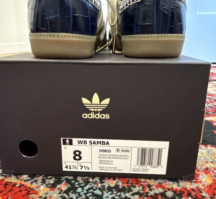 Adidas Wales Bonner Samba Navy Croc
