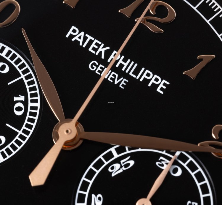 Patek Philippe Chronograph In Rose Gold With Black Dial And Breguet Numerals