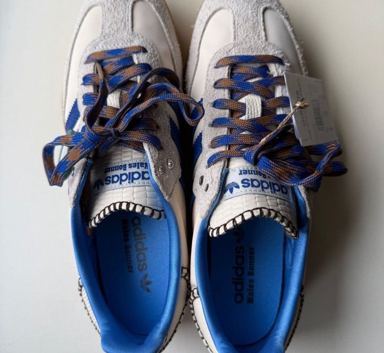 Adidas Wales Bonner Samba Nylon Wonder Clay Royal Blue
