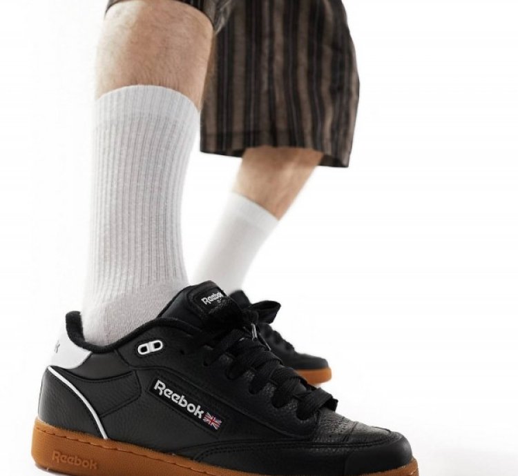 Reebok Club C Black Gum Sneakers