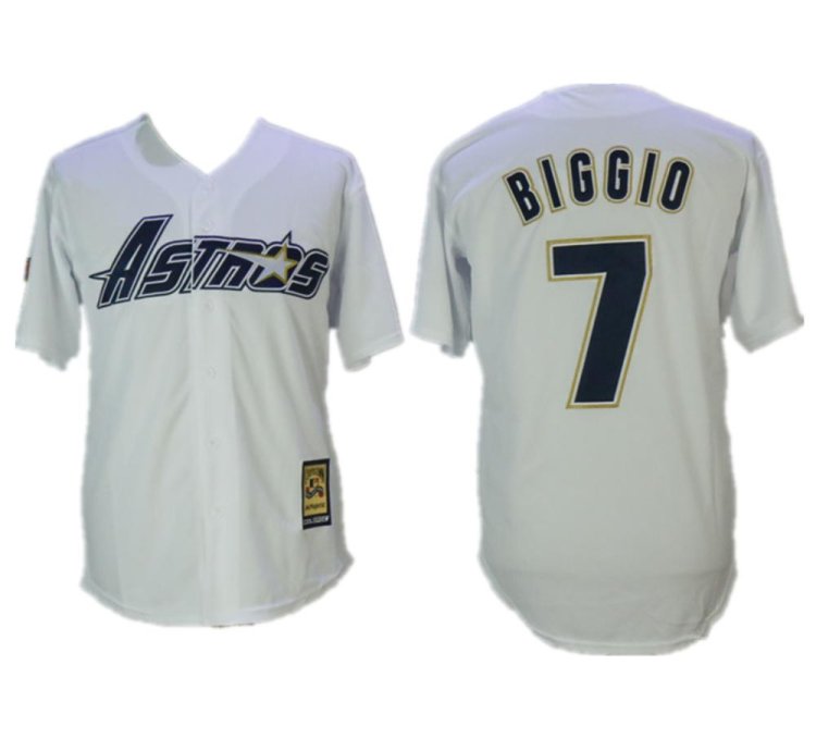 Houston Astros Craig Biggio White 1981 Throwback Jersey