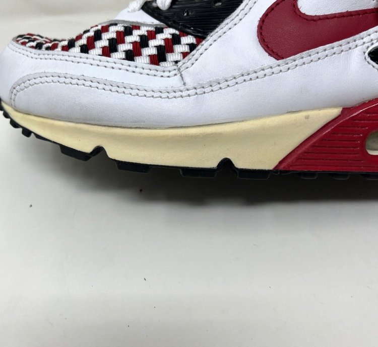 Vintage Nike Air Max 90 Leather Sneakers Size 10 Chi-town Og Infrared Mens