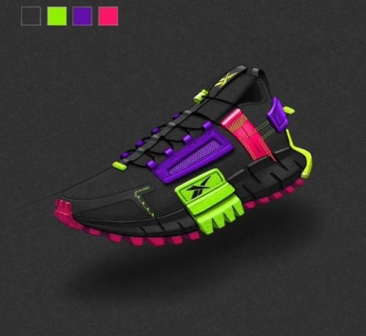 Reebok Zig Kinetica Edge Black Multi Running Shoes