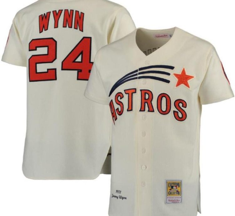 Houston Astros Jimmy Wynn Cream 1971 Throwback Jersey