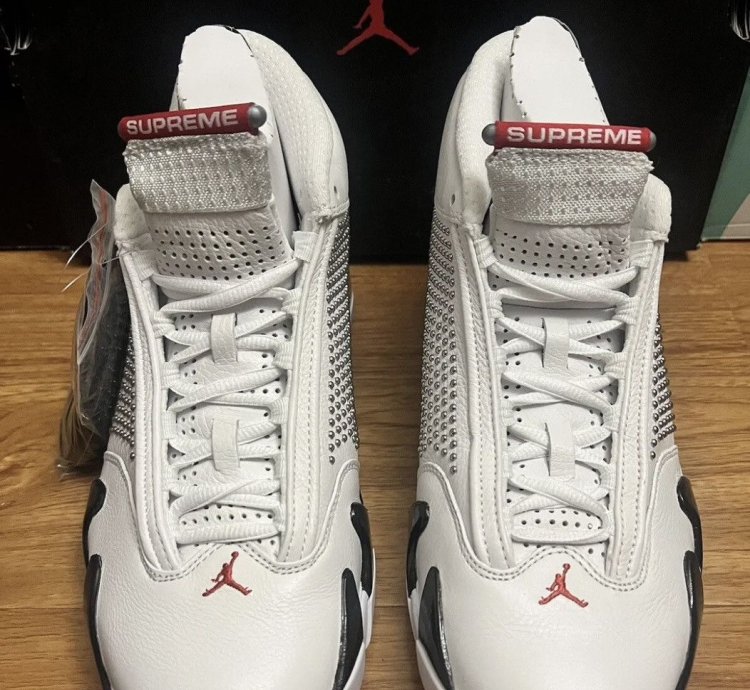 Jordan 14 Retro Supreme White Size 9 5
