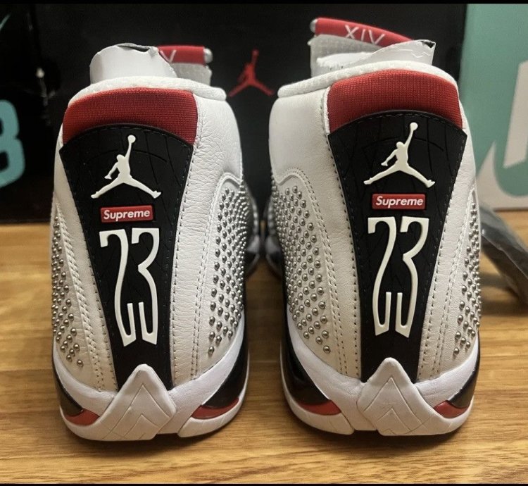 Jordan 14 Retro Supreme White Size 9 5