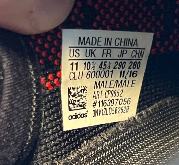 Adidas Yeezy Boost 350 V2 Bred Size 11 Cp9652