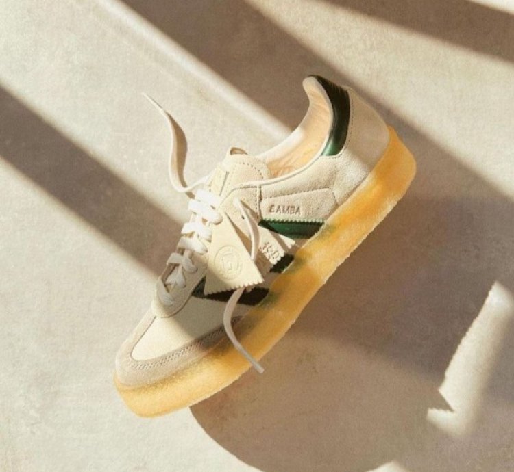 Ronnie Fieg X Clarks X Adidas Samba Chalk White Green Sneakers
