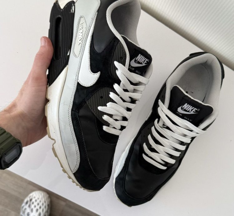 Vintage Nike Air Max 90 Y2k Premium Rare Rare Drill Sneakers