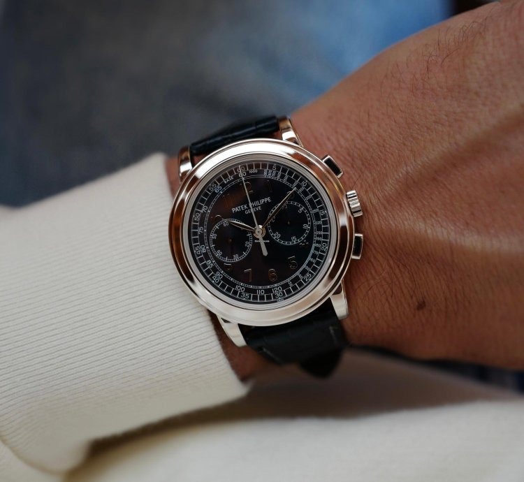 Patek Philippe Chronograph Platinum Chronograph Watch Ref 5070p