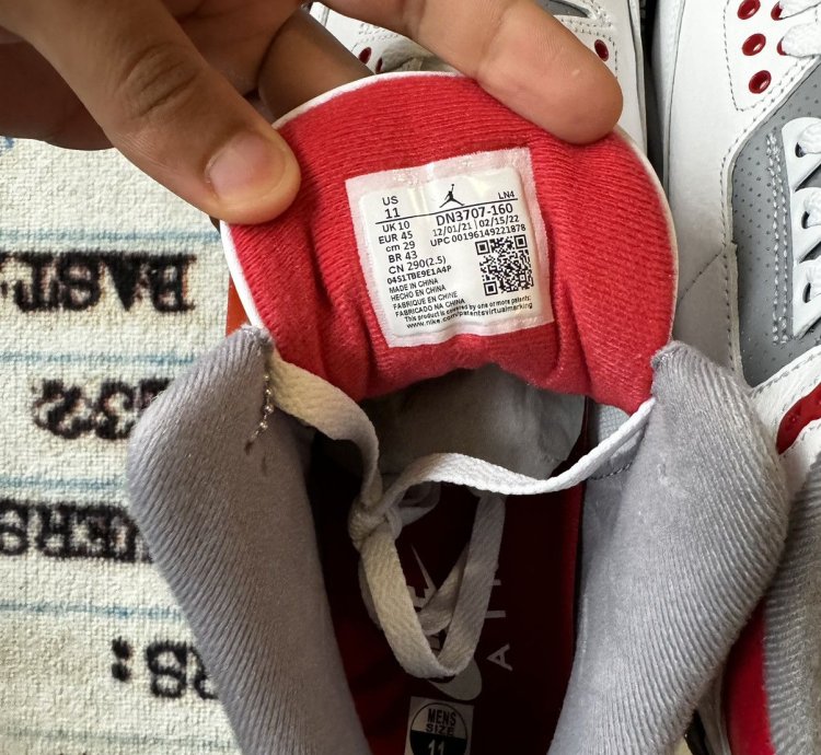 Jordan 3 Fire Red Retro 2022