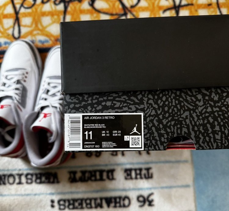 Jordan 3 Fire Red Retro 2022