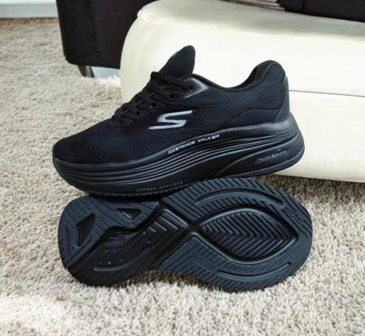 Skechers Go Walk Distance Walker Triple Black Sneakers