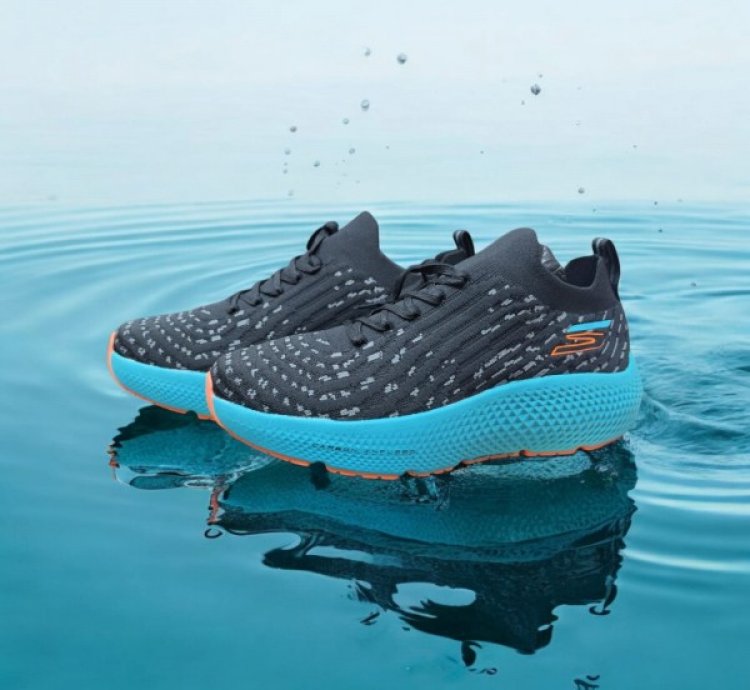 Skechers Max Road Hyper Burst Black Blue Sneakers
