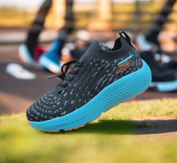 Skechers Max Road Hyper Burst Black Blue Sneakers