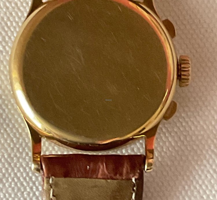 Patek Philippe Chronograph Ref 130 Raro Por Tener Agujas Negras Habitualmente De Oro