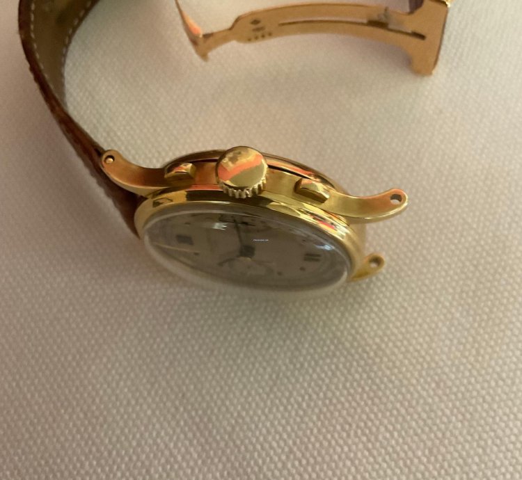 Patek Philippe Chronograph Ref 130 Raro Por Tener Agujas Negras Habitualmente De Oro