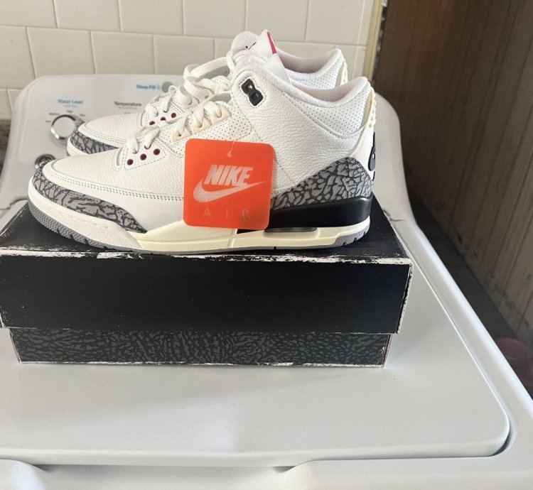 Jordan 3 Reimagined White Cement Sz10