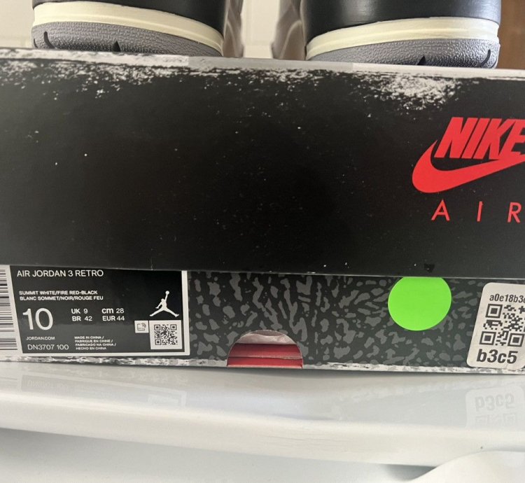 Jordan 3 Reimagined White Cement Sz10