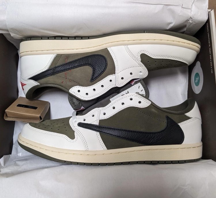 Air Jordan 1 Low Og Sp Travis Scott Dm7866-200 Us10 5