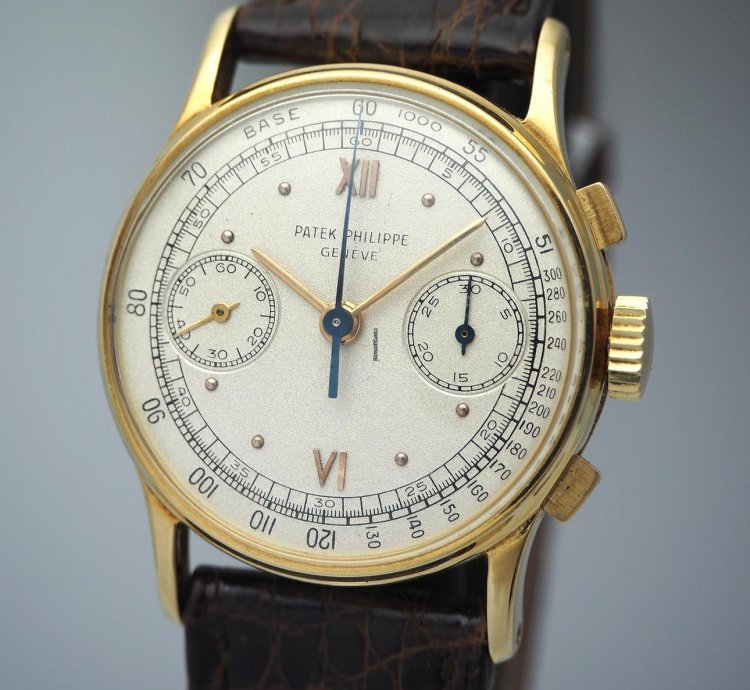 Patek Philippe Chronograph Ref Cal 130 Gold 18k 750 From 1950