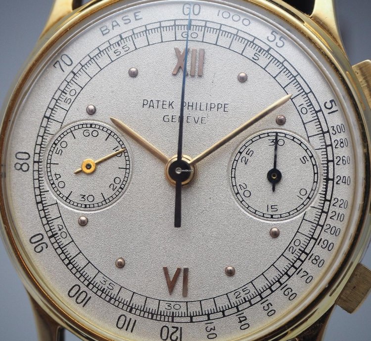 Patek Philippe Chronograph Ref Cal 130 Gold 18k 750 From 1950