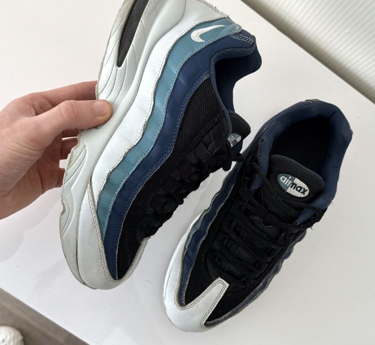 Vintage Nike Air Max 95 Y2k Rare Drill Sk8 Ocean Sneakers