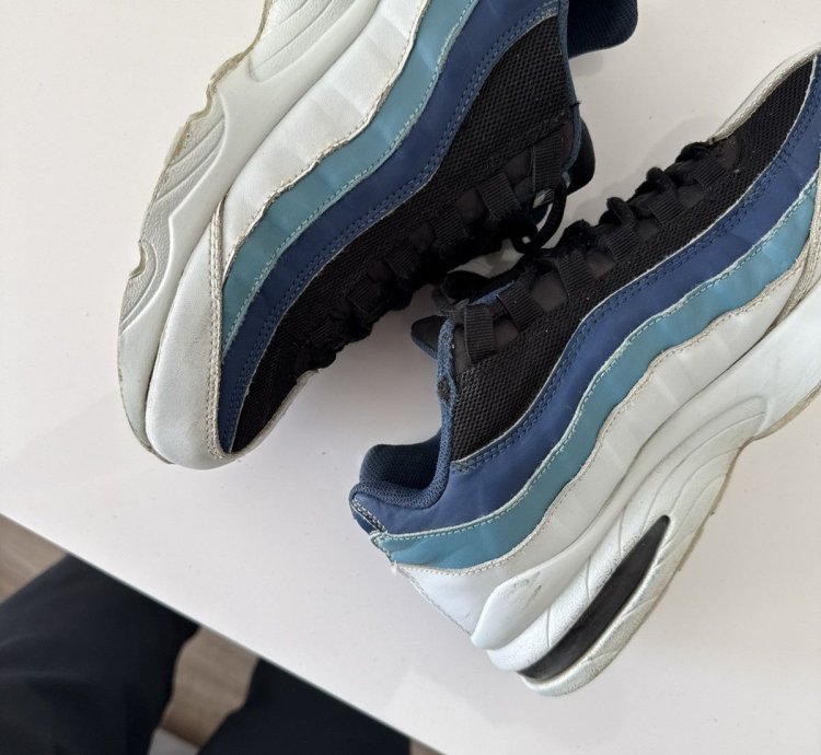 Vintage Nike Air Max 95 Y2k Rare Drill Sk8 Ocean Sneakers