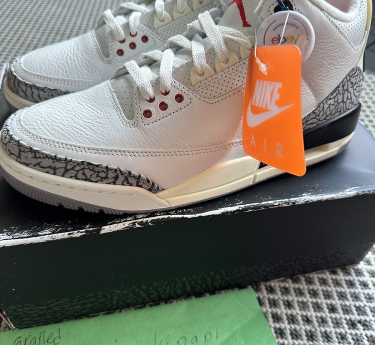 Jordan 3 Retro Reimagined White Cement Us9 5