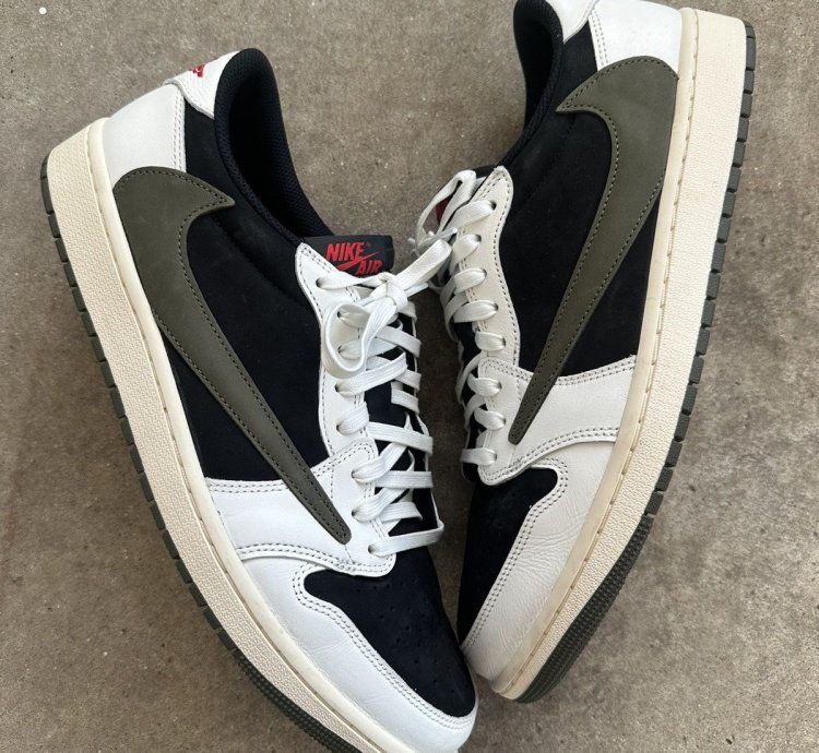 Air Jordan 1 Retro Low Travis Scott Olive Size 14w 12 5m