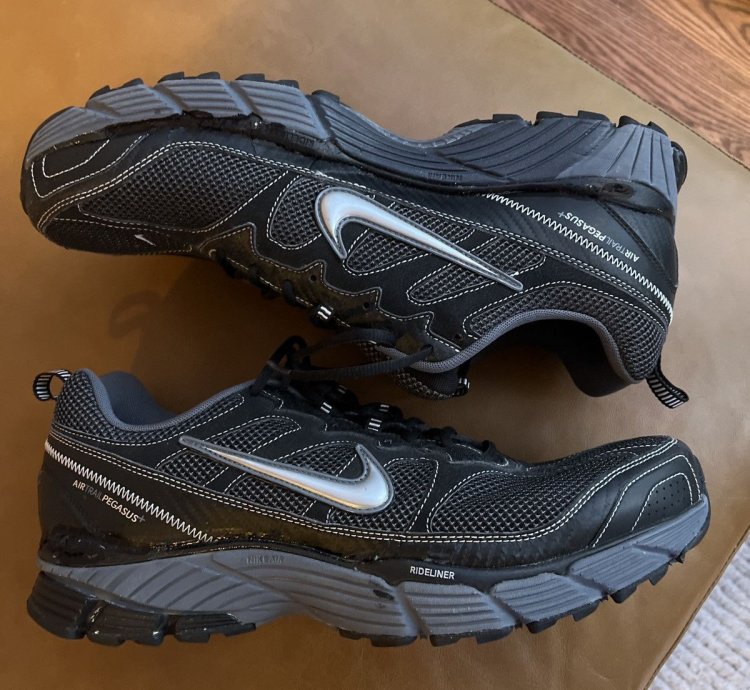 Vintage Nike Air Trail Pegasus Iii Black Size 15