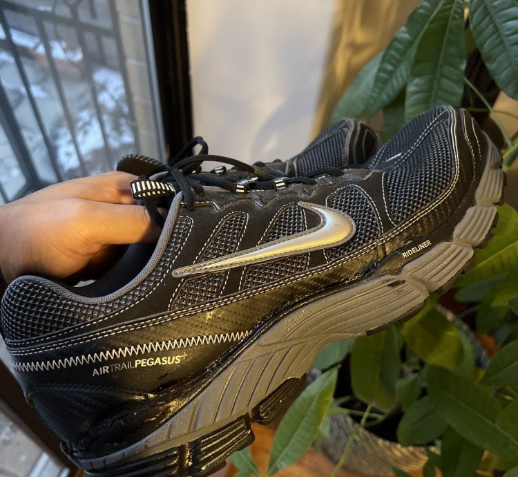 Vintage Nike Air Trail Pegasus Iii Black Size 15