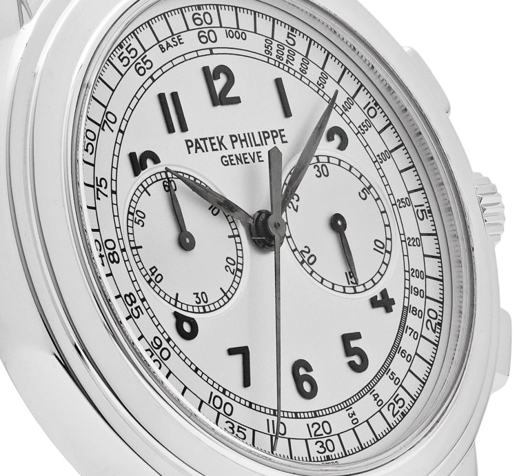 Patek Philippe Complications 5070g-001 Annual Calendar Chronograph White Gold Silver Dial 2005