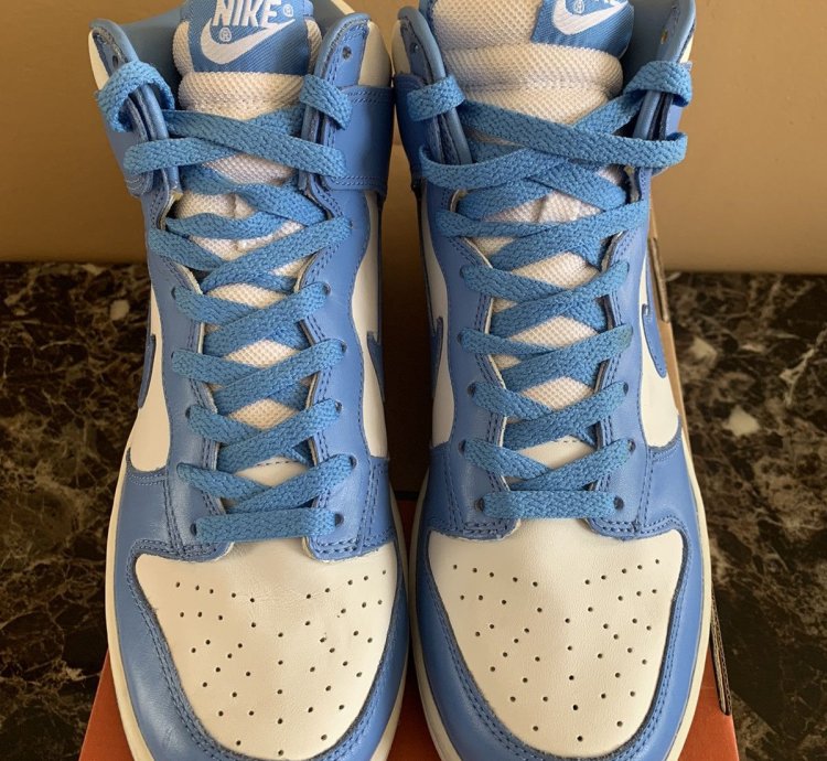 Vintage Nike Dunk High 2004 Unc Blue