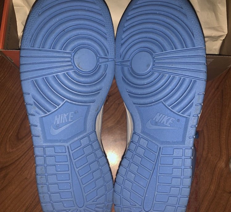 Vintage Nike Dunk High 2004 Unc Blue