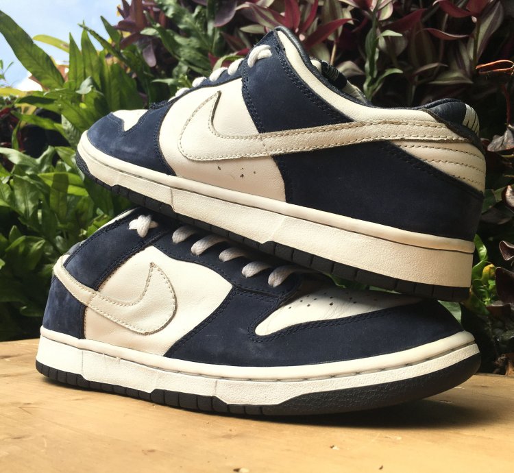 Vintage Nike Dunk Low Pro White Obsidian 2003