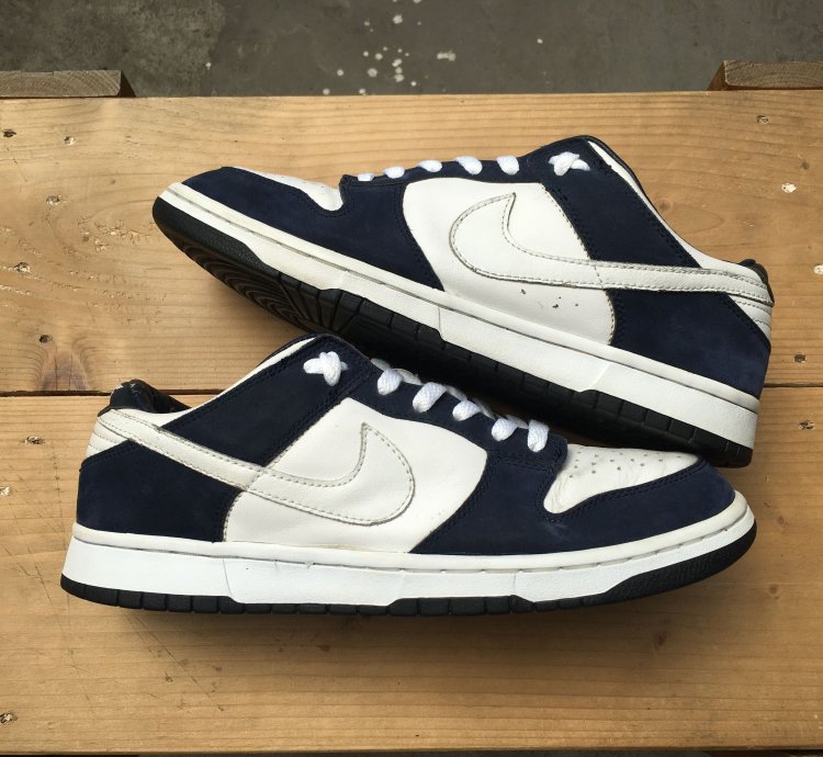 Vintage Nike Dunk Low Pro White Obsidian 2003
