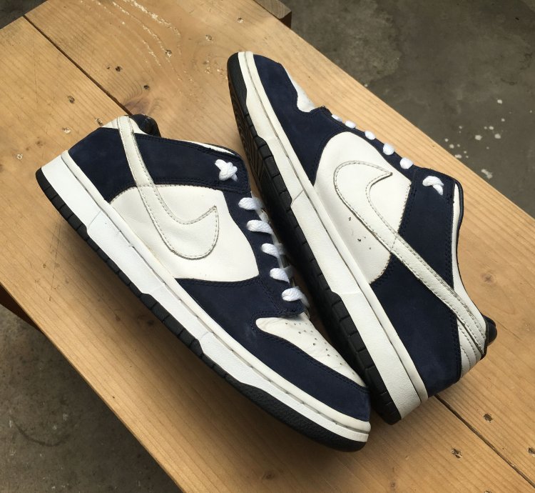 Vintage Nike Dunk Low Pro White Obsidian 2003