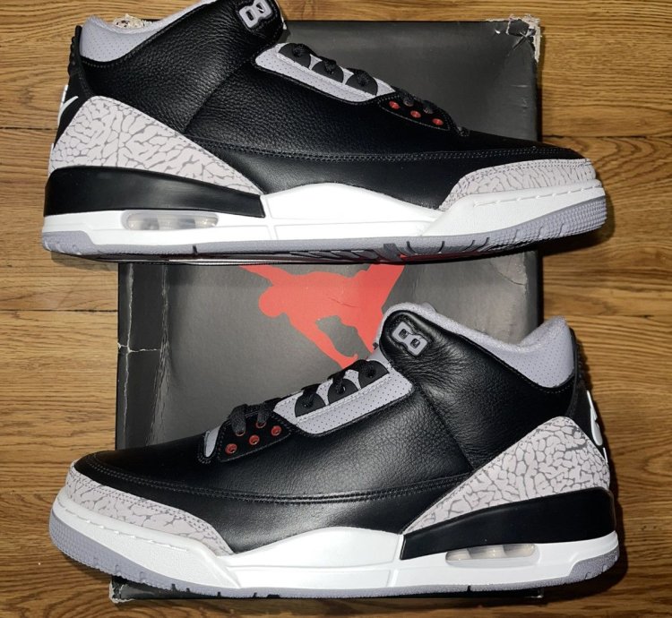 Nike Air Jordan 3 Black Cement Size 13 Men