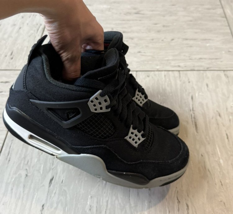Nike Air Jordan 4 Retro Black Canvas