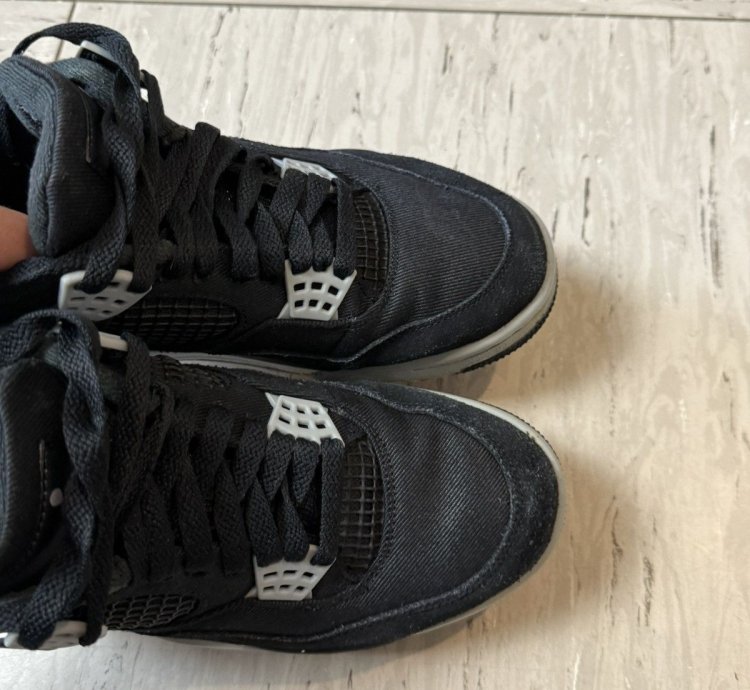 Nike Air Jordan 4 Retro Black Canvas