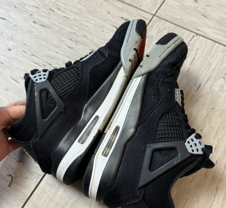 Nike Air Jordan 4 Retro Black Canvas