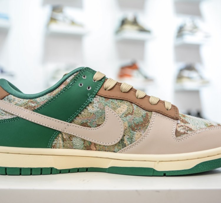 Nike Sb Dunk Low X Clot Beige Green Needle Xb3802-355 -