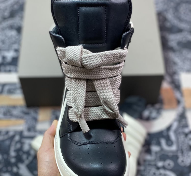Rick Owens Rick Owens Thick Shoelaces Inverted Triangle Style High