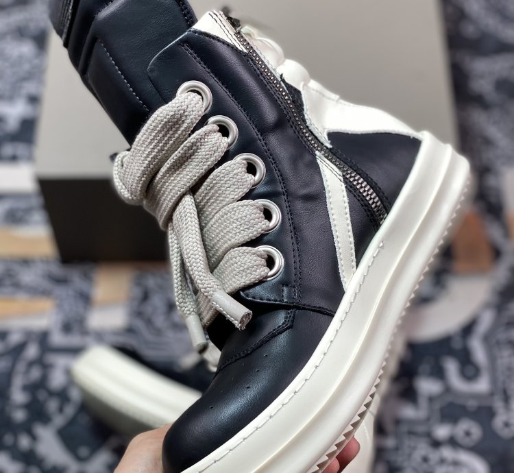 Rick Owens Rick Owens Thick Shoelaces Inverted Triangle Style High