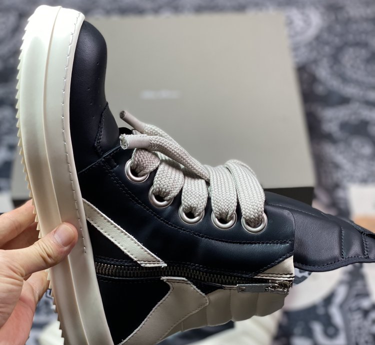 Rick Owens Rick Owens Thick Shoelaces Inverted Triangle Style High