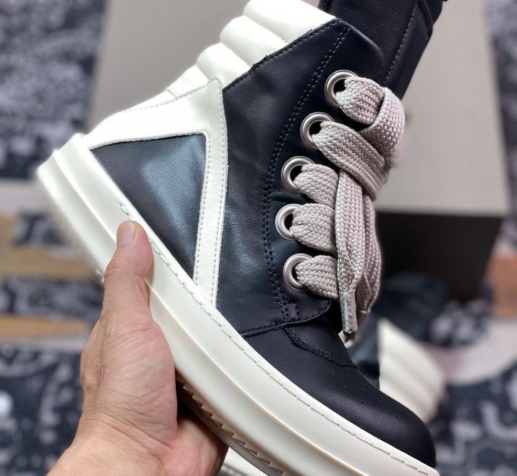 Rick Owens Rick Owens Thick Shoelaces Inverted Triangle Style High