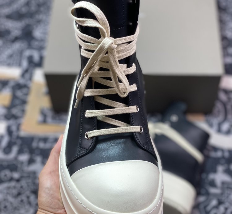 Rick Owens Rick Owens High-top Casual Shoes With Thick Bottom And