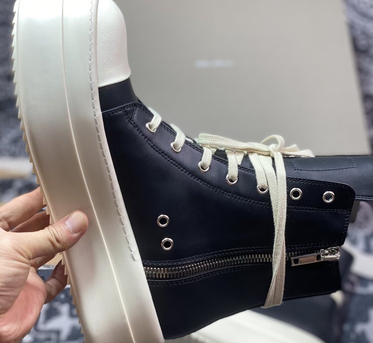 Rick Owens Rick Owens High-top Casual Shoes With Thick Bottom And